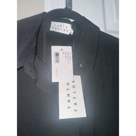 Tanya Taylor Women's Black Della Cut Out Blouse Size 6 Casual Fall - Picture 2 of 9